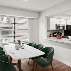 Elegance everywhere you look a kitchen with a dining table